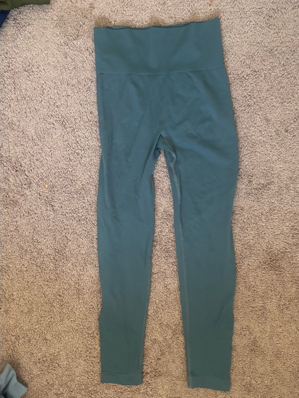 Seamless Teal Workout Leggings